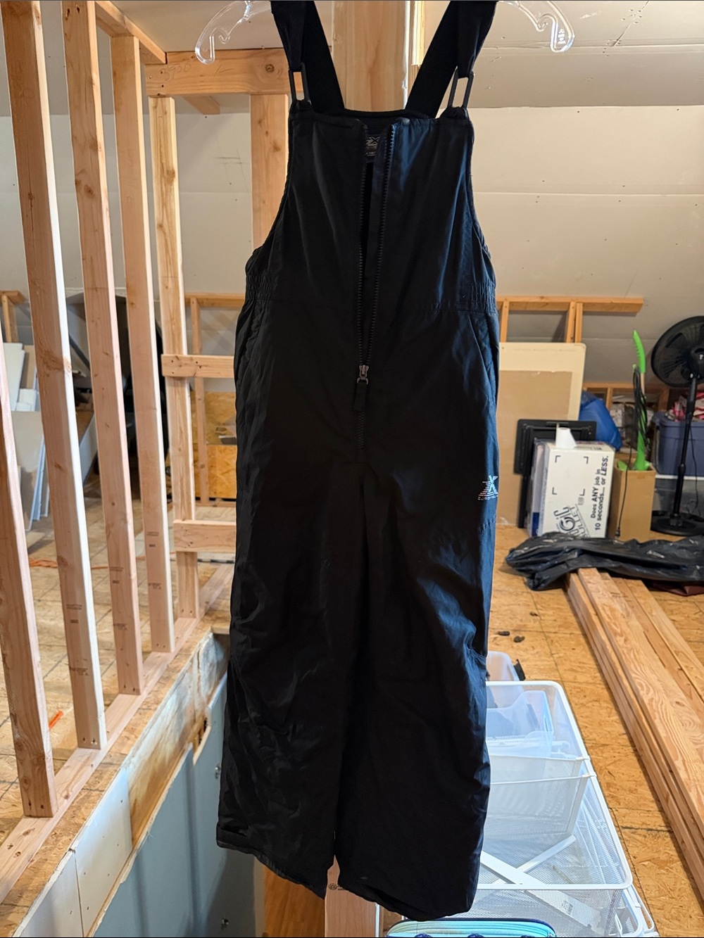 ZeroXposur Black Insulated Women's Snow Bib Jumpsuit